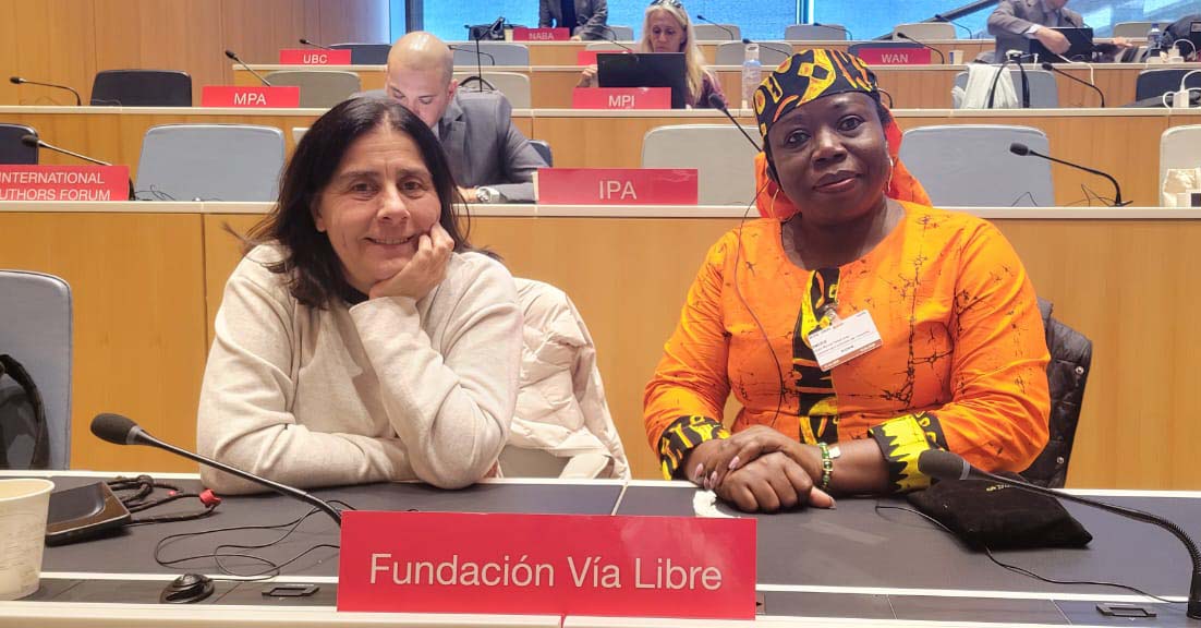GMT Emezue at the World Intellectual Property Organization (WIPO) headquarters in Geneva, Switzerland