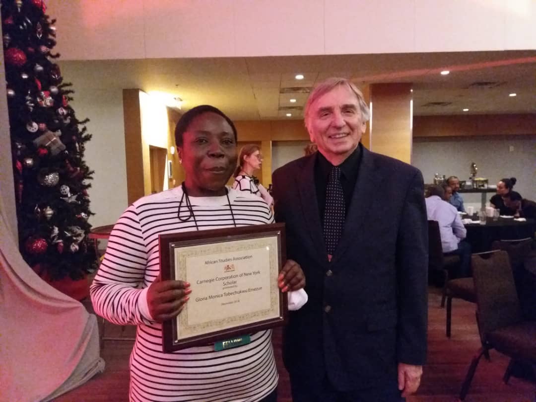 G.M.T Emezue receives the Carnegie Corporation of New York Scholar award