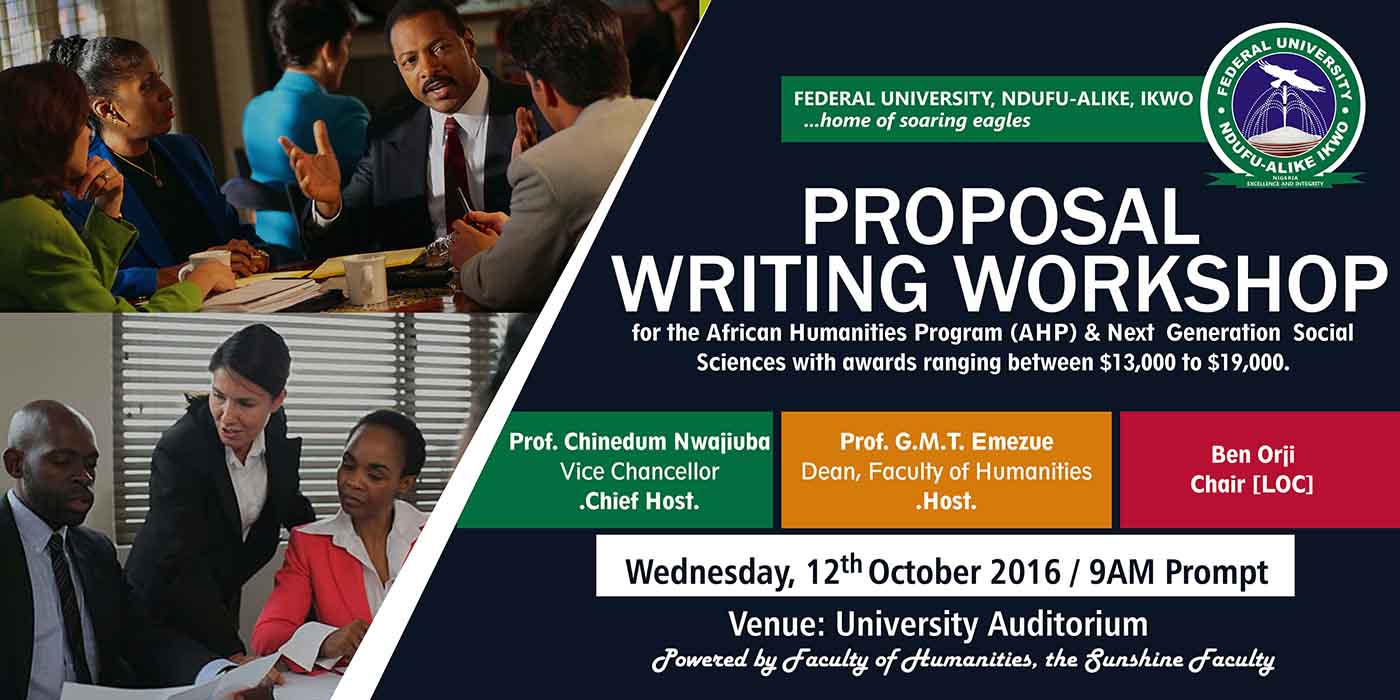 FUNAI Faculty of Humanities’ Proposal Writing Workshop